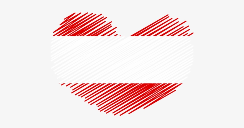 Austria Heart Flag - Trinidad And Tobago Heart Flag, transparent png #3801736