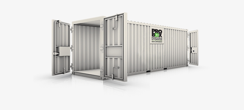 20' Storage Container With Doors On Both Ends - Shipping Container, transparent png #3801823