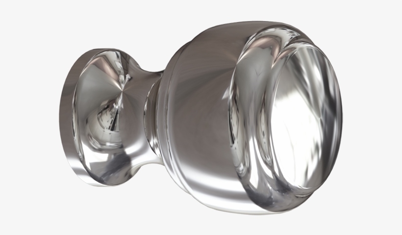 Image - Kraftmaid 7126.pn Polished Nickel Crescent Knob, transparent png #3802156