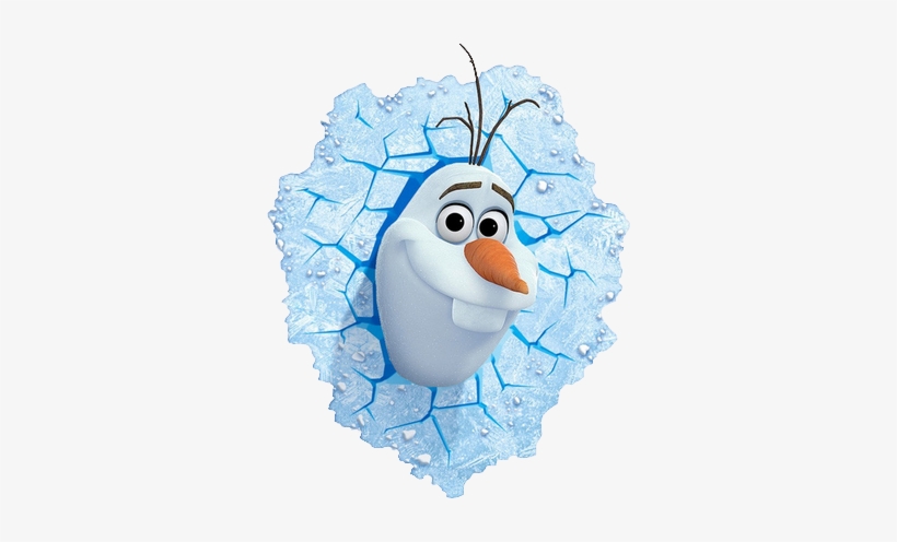 Olaf Frozen Transparent Background Frozen - Disney Frozen Olaf 3d Led Deco Wall Light, transparent png #3802230
