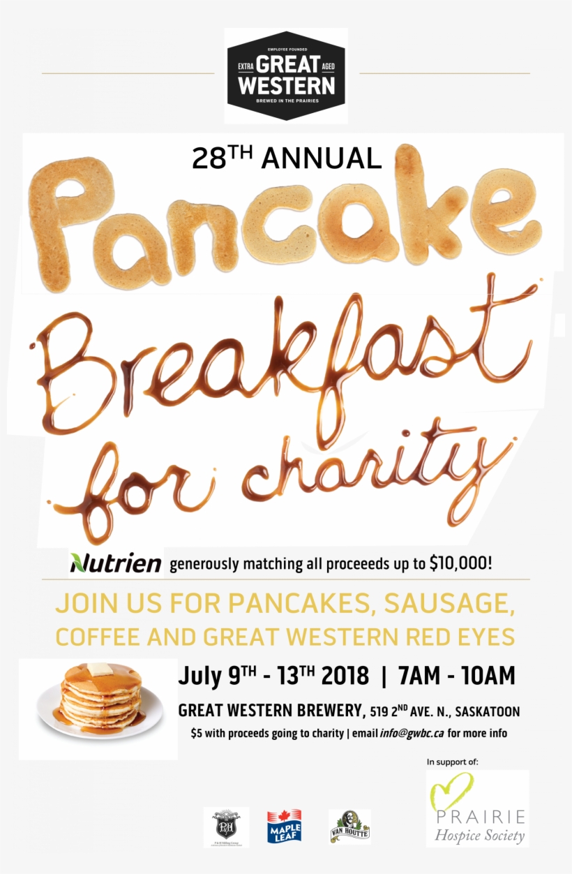 Cruz Fm Is Proud To Support The 28th Annual Great Western - Pancake Breakfast For Charity, transparent png #3802423