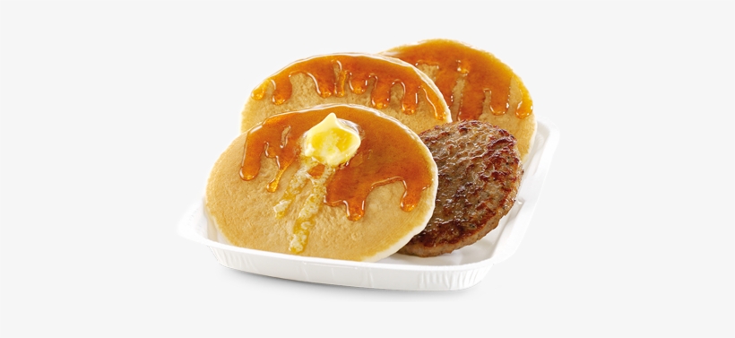 Pancakes And Sausage - Завтраки В Макдональдс Меню, transparent png #3802562