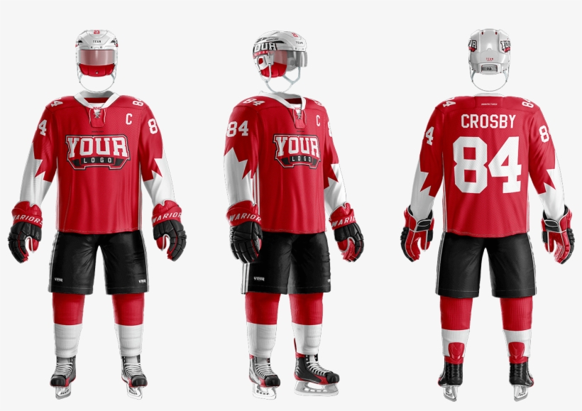 Back" As Well As 3 Collar Options, So You Can Bring - Hockey Uniform, transparent png #3802941