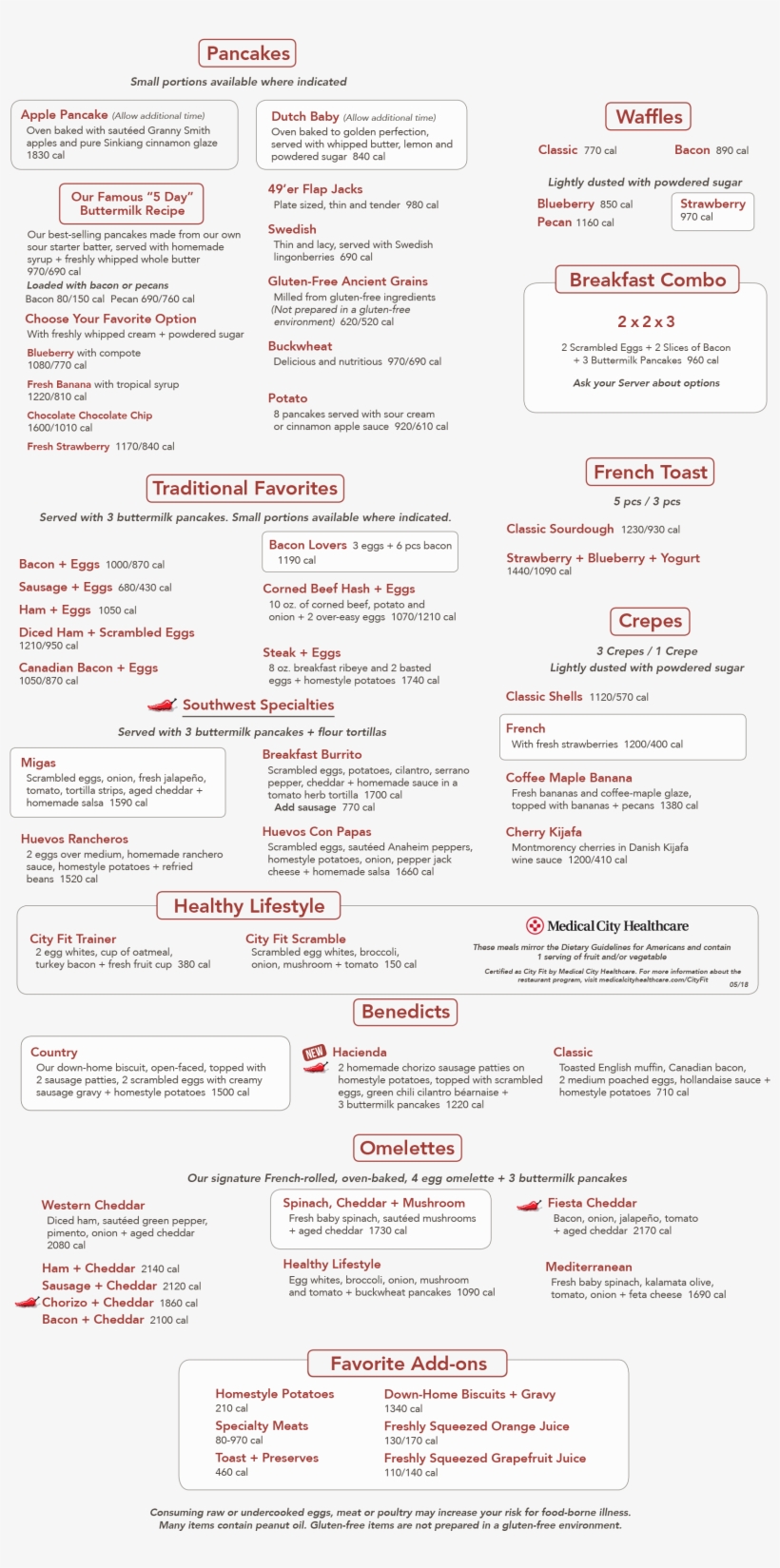 Download Menu - Og Pancake House Menu, transparent png #3802943