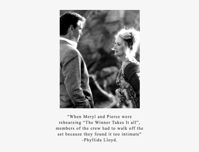 “ Meryl Streep Movie Facts ” - Album Meryl Streep Pierce Brosnan Mamma Mia, transparent png #3803167