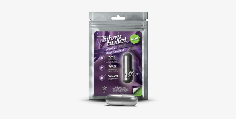 Silver Bullet Next-gen Male Enhancement Sample Pack - Silver Bullet Tablets, transparent png #3804152
