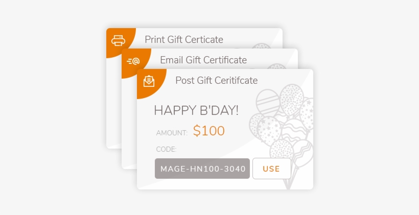 Magento 2 Gift Card Certificate Extension Mageworx - Gift Card, transparent png #3804749