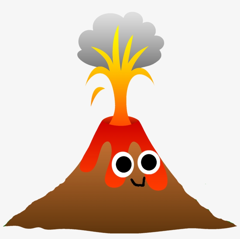 Eruption Drawing At Getdrawings Com Free For - Cartoon Drawing Volcanic Eruption, transparent png #3804770