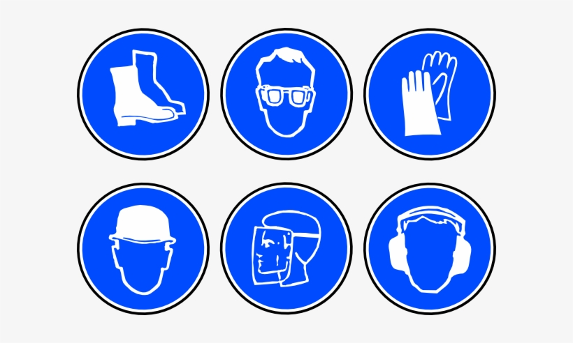 Ppe Clothing Clip Art - Hot Work Ppe Signage, transparent png #3804897