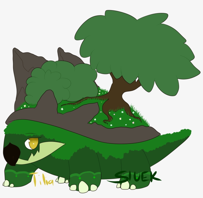 Torterra - Art, transparent png #3804923