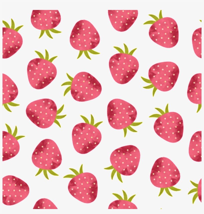 Pink Strawberry Cartoon Background - Hình Dâu Tây Dễ Thương, transparent png #3805130