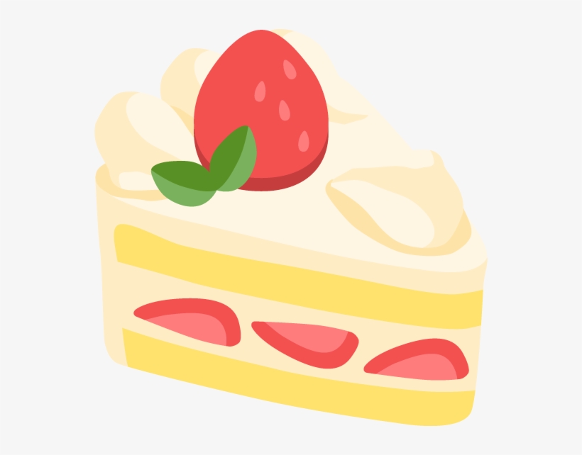 Strawberry Sponge Cake Free Png And Vector - Fruit Cake, transparent png #3805349