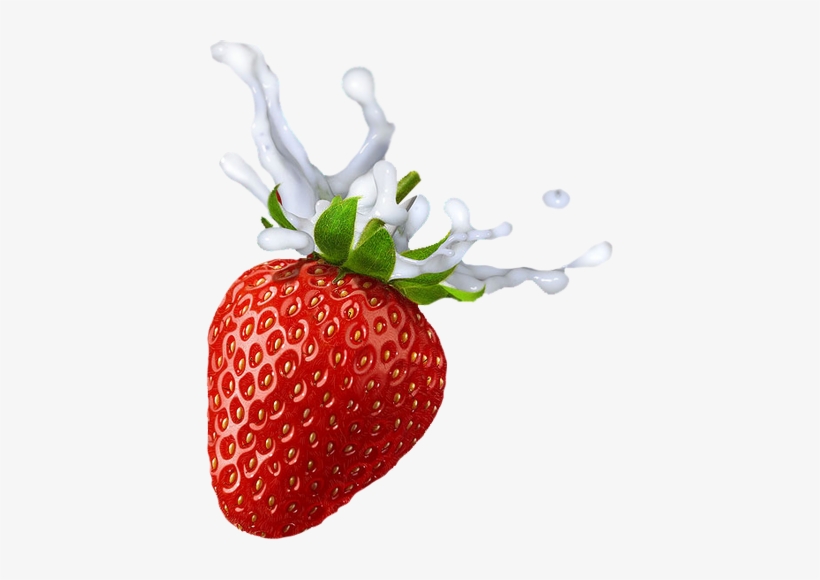 Strawberry Png Images - Клубника Со Сливками Пнг, transparent png #3805412