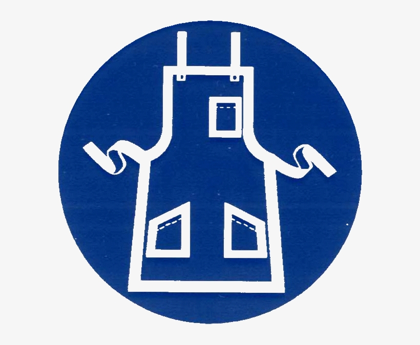 An Apron Made Of Material Resistant To The Hazardous - Ppe Apron Sign, transparent png #3805415