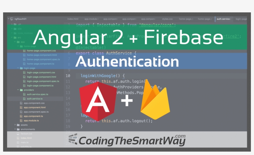 New Free Video Course Angular 2 And Firebase Authentication, transparent png #3805695