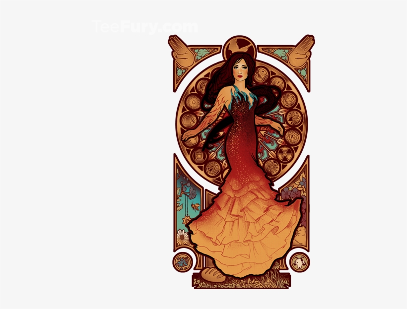 Katniss Nouveau - Hunger Games Art Png, transparent png #3806042