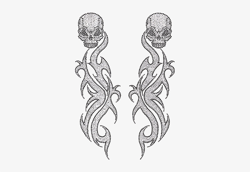 S101050 - Tribal Skulls - " - Skull, transparent png #3806493