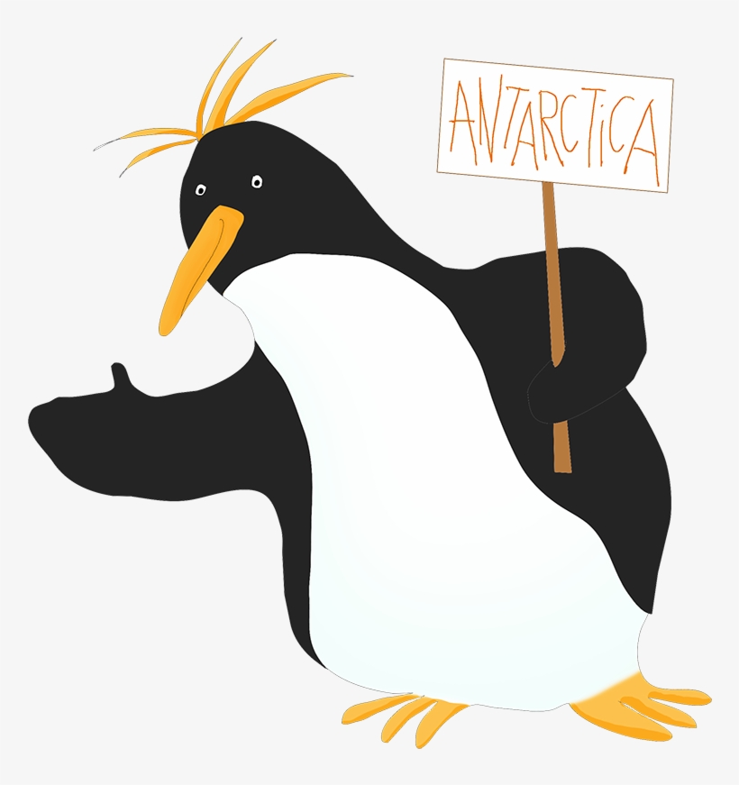 Penguin Hitchhiking 2 Clipart - Macaroni Penguin Clipart, transparent png #3806749