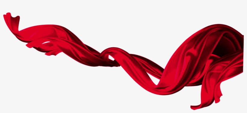 Cinta De Saten Rojo Flying Dance - Ribbons Flowing, transparent png #3806752