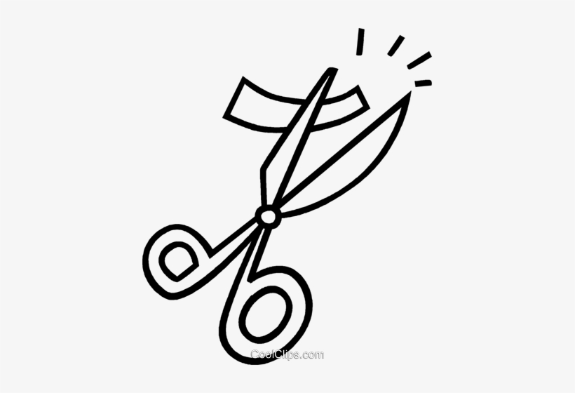 Tijeras De Cortar Una Cinta Libres De Derechos Ilustraciones - Schere Zuschneiden, transparent png #3806958