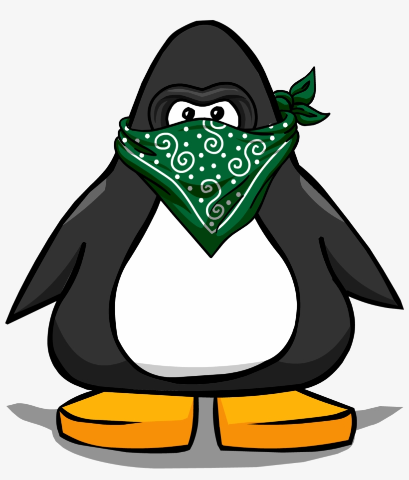 Mask & Bandana Pc - Club Penguin Penguin, transparent png #3807218