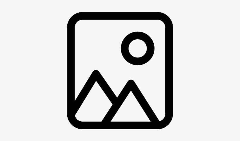 Landscape Inside Frame Vector - Frame With Mountain Image Icons Png, transparent png #3807222