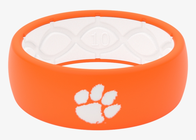 Clemson Tigers Collegiate Silicone Rings - Baden Clemson Tigers Mini Rubber Football, transparent png #3807389