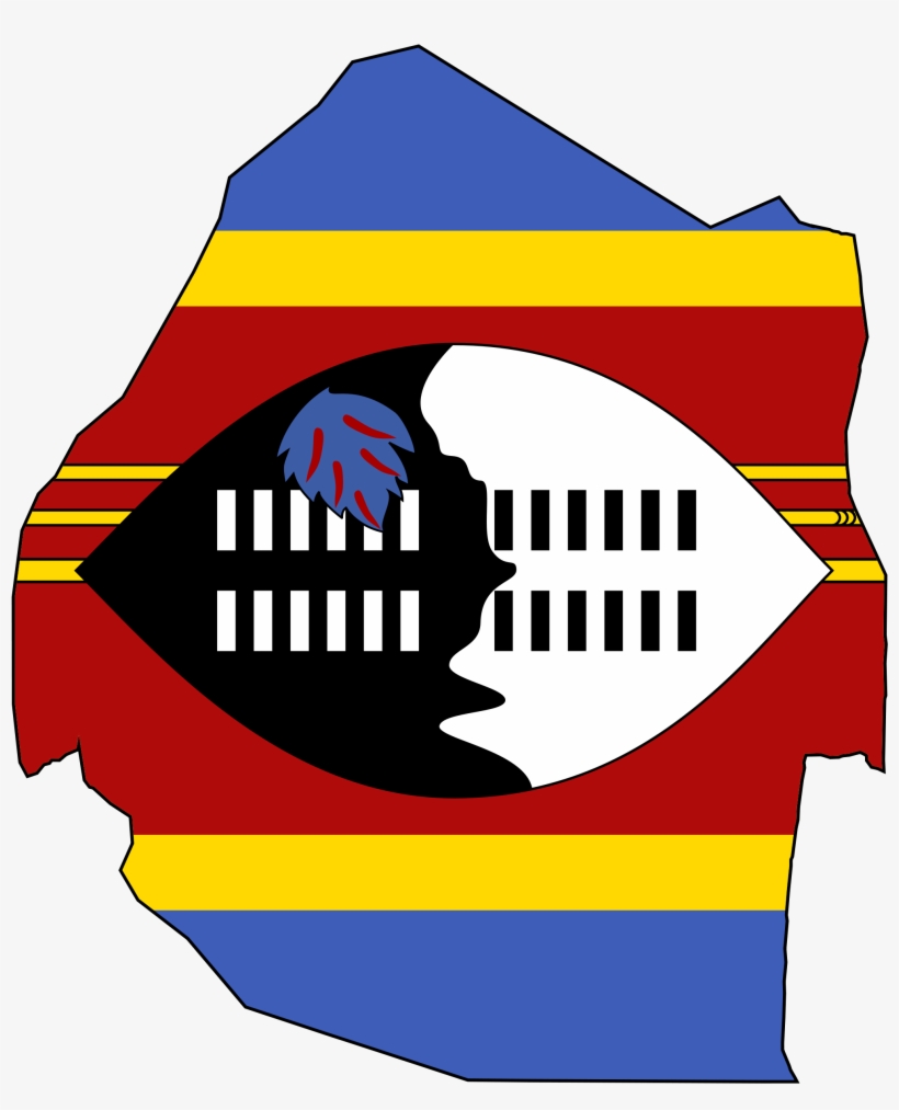 Swaziland Flag Map African Countries Map, Swaziland - Stable Food For Swaziland, transparent png #3807694
