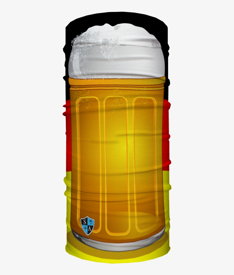 German Beer Flag Graphic Face Multi Function Bandana - Neck Gaiter, transparent png #3807819