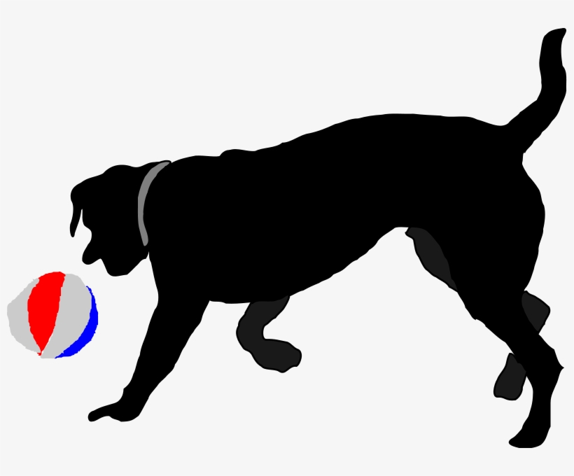 Dog - Dog Chasing Ball Clipart, transparent png #3808025