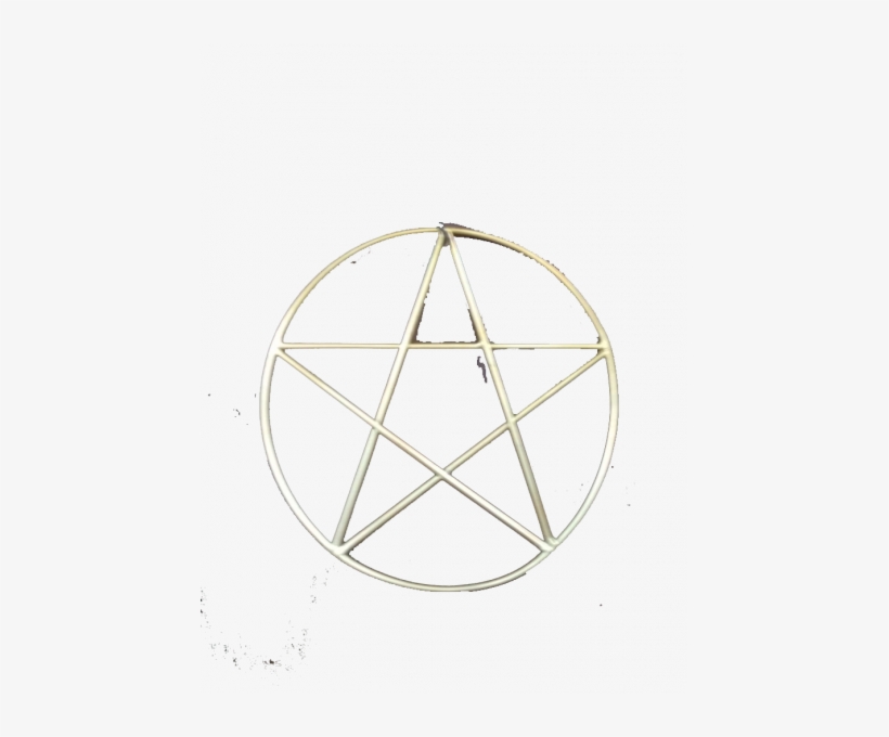 pentagrama de metal circle