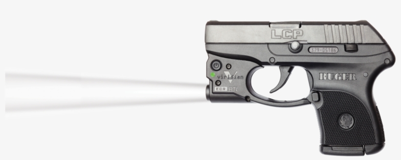 Reactor Tl Gen 2 Tactical Light For Ruger Lcp - Ruger Lcp With Viridian Red Laser, transparent png #3809057