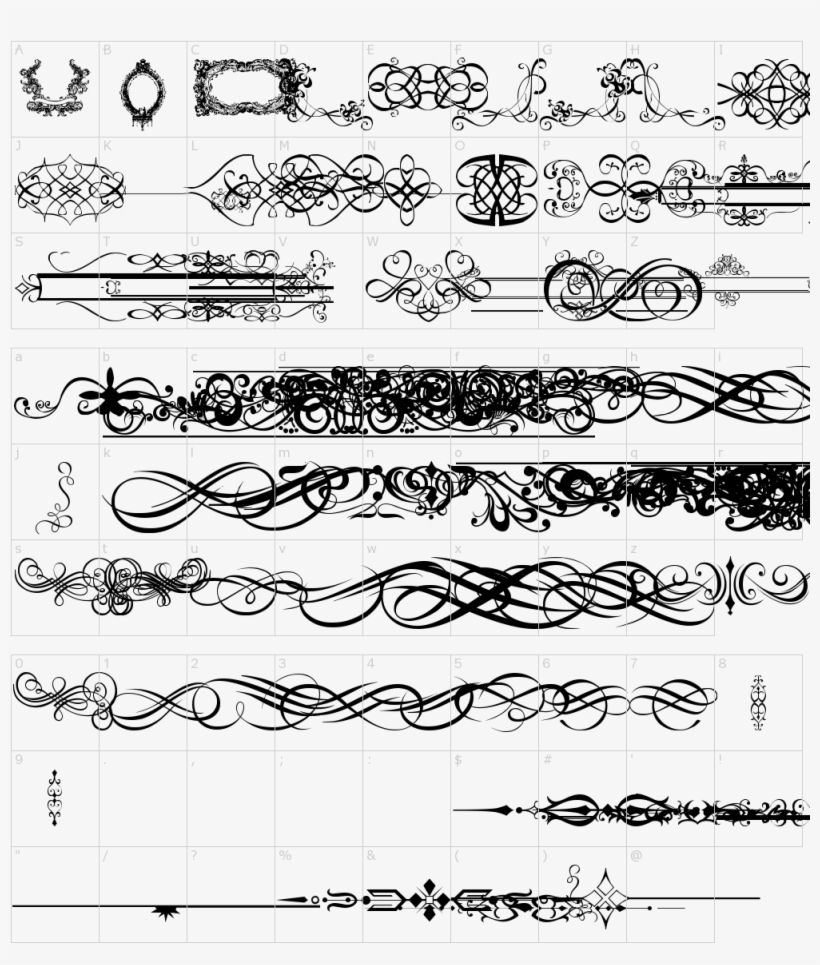 Ornaments Labels And Frames Font Frames Fonts Ornaments Free