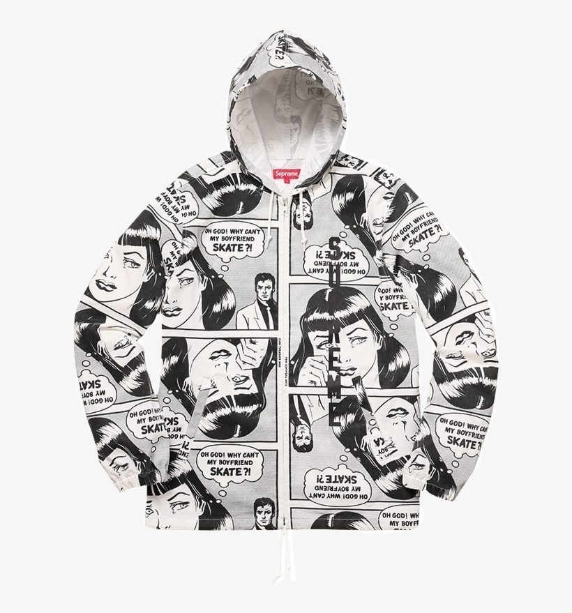 Supreme X Thrasher Hooded Boyfriend - Supreme X Thrasher Boyfriend Hoodie, transparent png #3809654