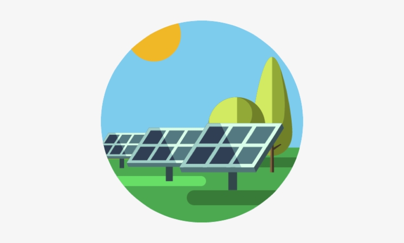 Introducing Community Solar - Solar Farm Clip Art, transparent png #3809800