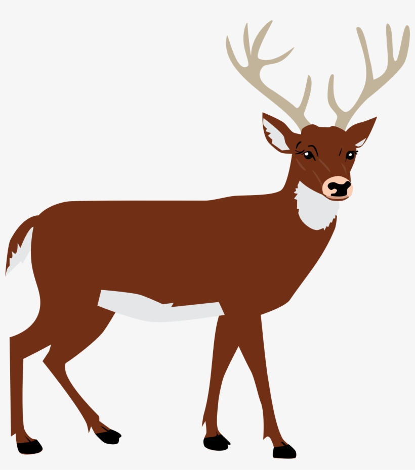 Big Image - Deer Silhouette, transparent png #3810082