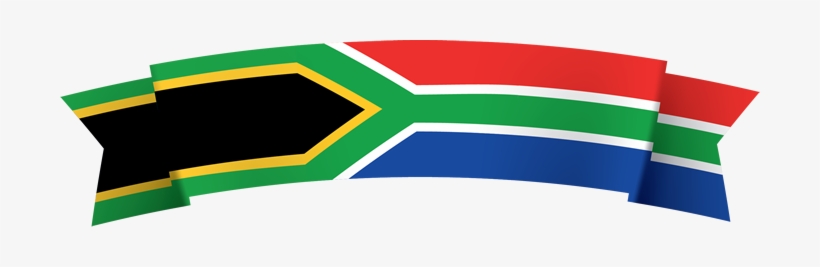 South Africa - South African Flag Banner, transparent png #3810324