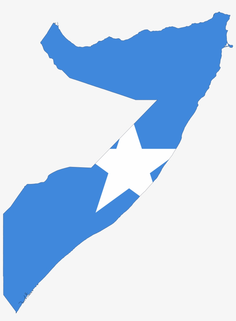 Africa Flag Map Download - Somalia Flag Map, transparent png #3810612