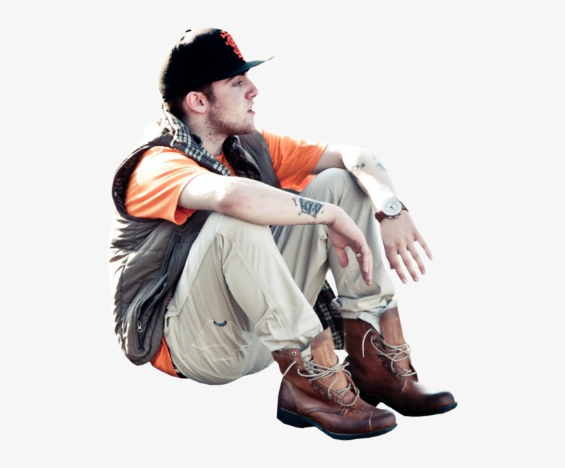 Hq Mac Miller Sitting - Mac Miller Hd Background, transparent png #3810911