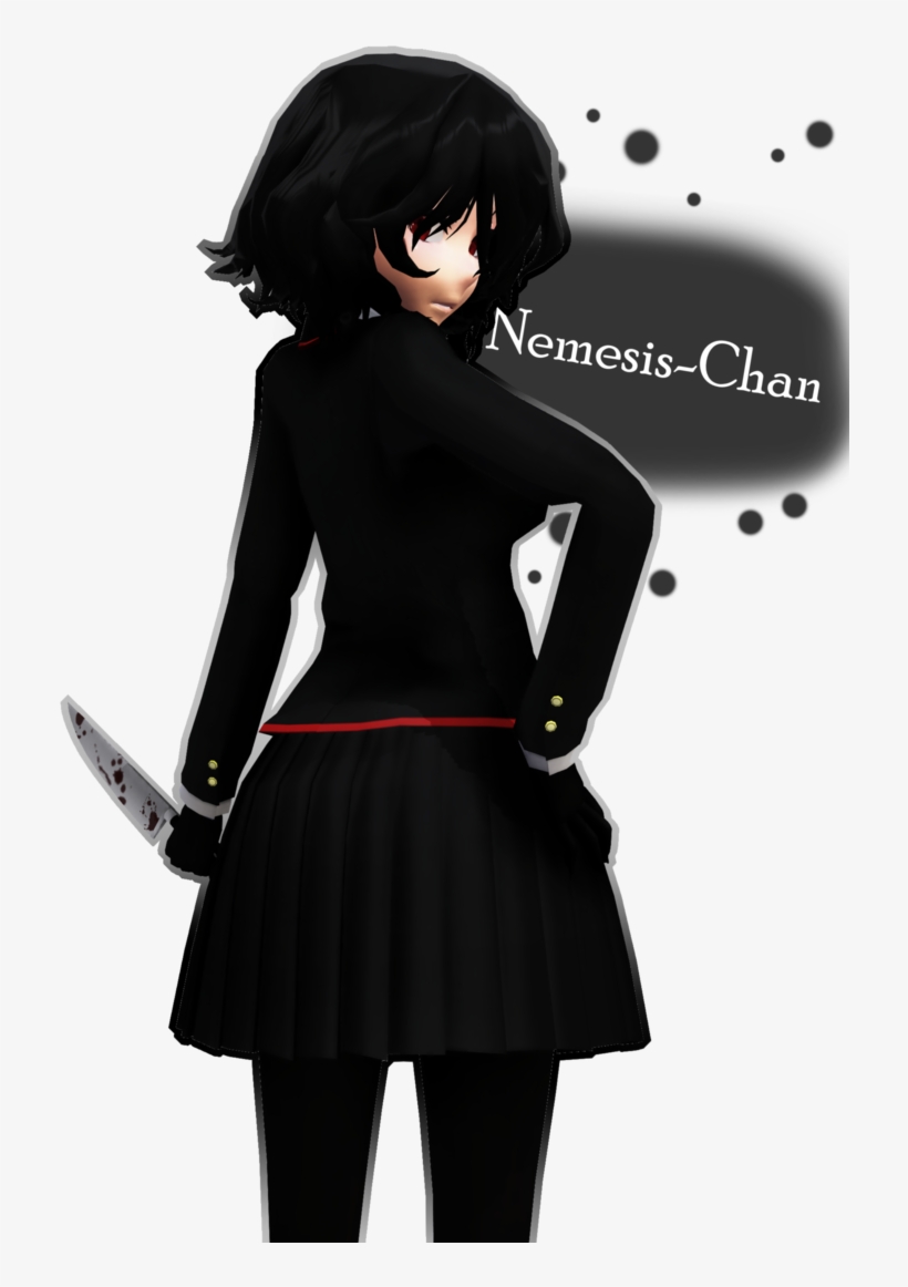 [yansim X Mmd] Nemesis-chan By 10jmixp Yendere - Mmd Nemesis Nemesis Chan, transparent png #3811628