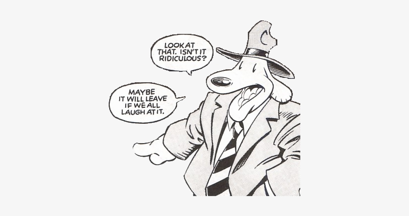 Comment Picture - Maybe It Will Leave If We Laugh, transparent png #3811634