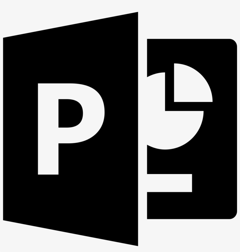 Microsoft Powerpoint Icon - Microsoft Powerpoint Icon Black, transparent png #3812193