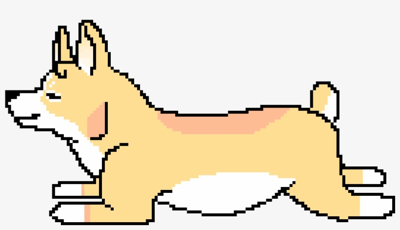 Pers Run - Pixel Art Dog Running, transparent png #3812810