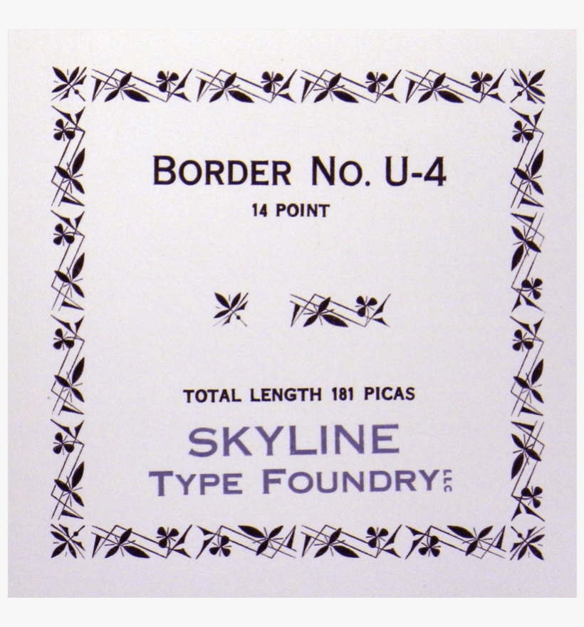 Border No - U-4 - 1259, transparent png #3813707