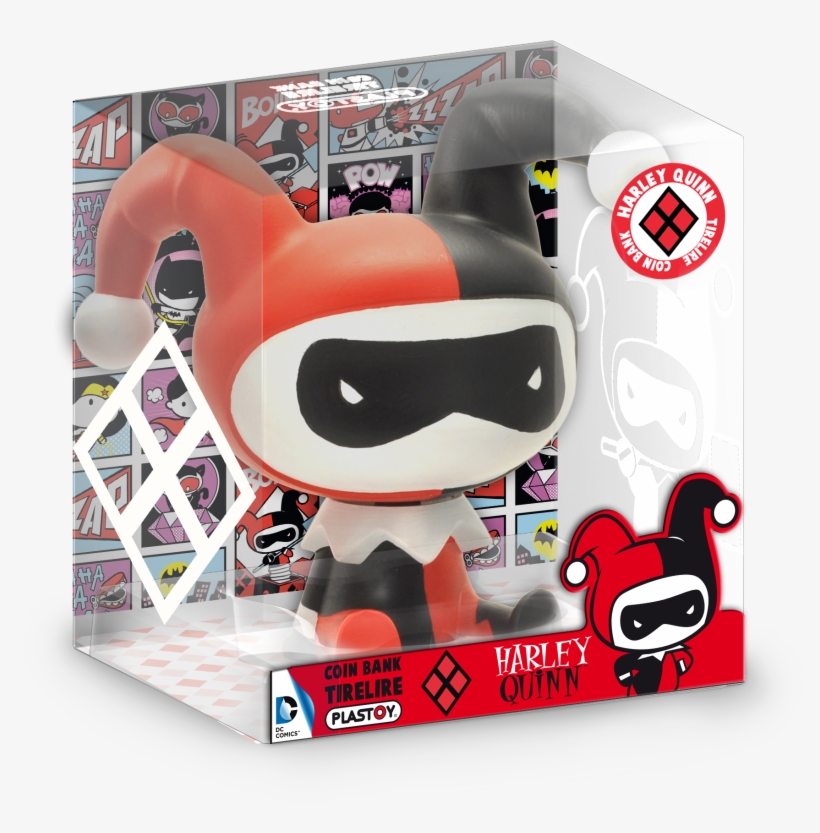 Justice League Chibi Bust Bank Harley Quinn 17 Cm, transparent png #3813953