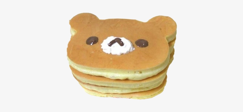 #оладушки #мило #еда #ван Лав #food - Rilakkuma Pancakes, transparent png #3813957