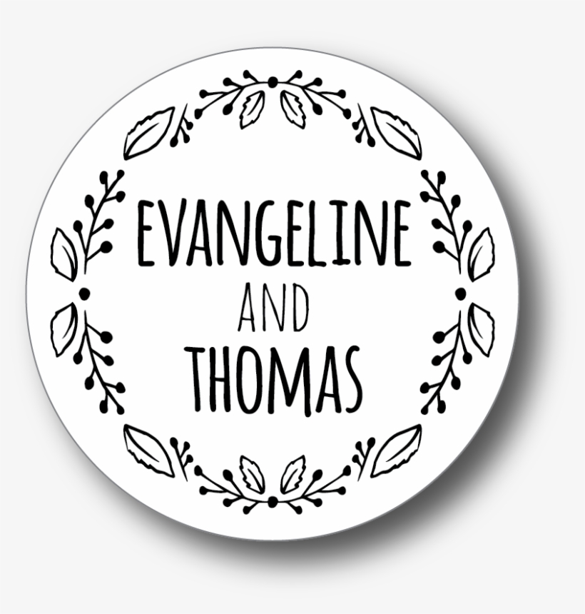 Wedding Sticker With Reef Border - Hartnell Men's, Women, transparent png #3814099