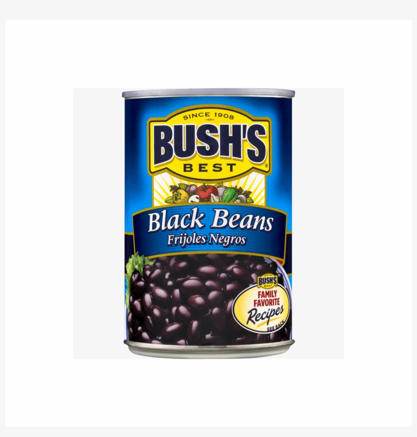 Bush's Black Beans - Bush's Best Black Beans - 15 Oz Can, transparent png #3814425