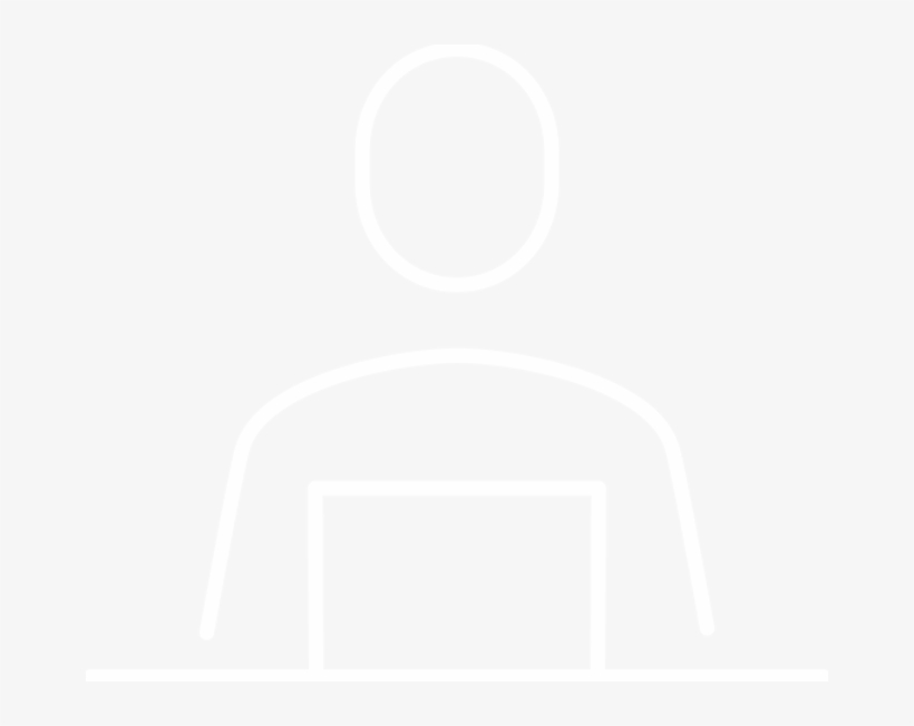 Minimalist Icon Of A Person Looking At A Computer Screen - Hyatt Regency Logo White, transparent png #3815420