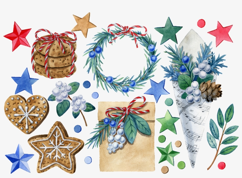 Blue Christmas Decorations Png Transparent - Christmas Day, transparent png #3816715